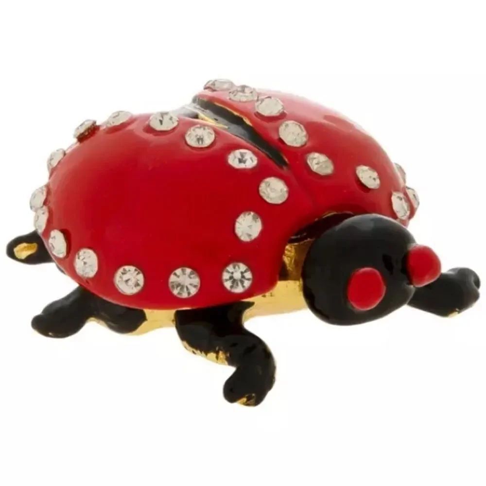 New! Ladybug Jewelry Box Trinket Dish NWT